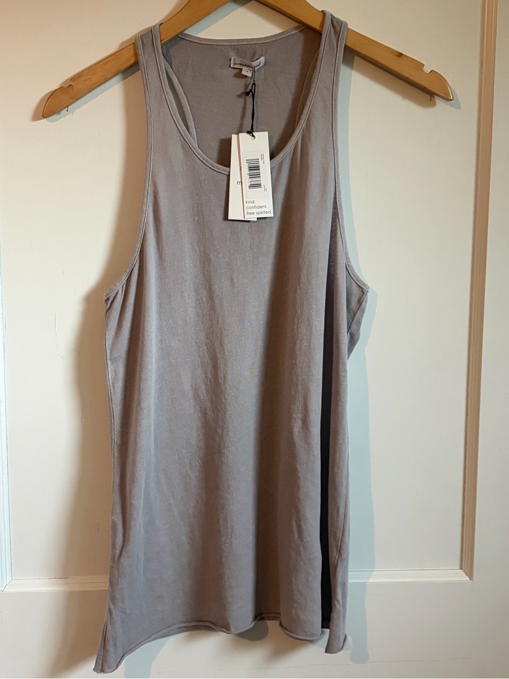 Grey Women's Tank Top by Unsubscribed, made in USA - Small